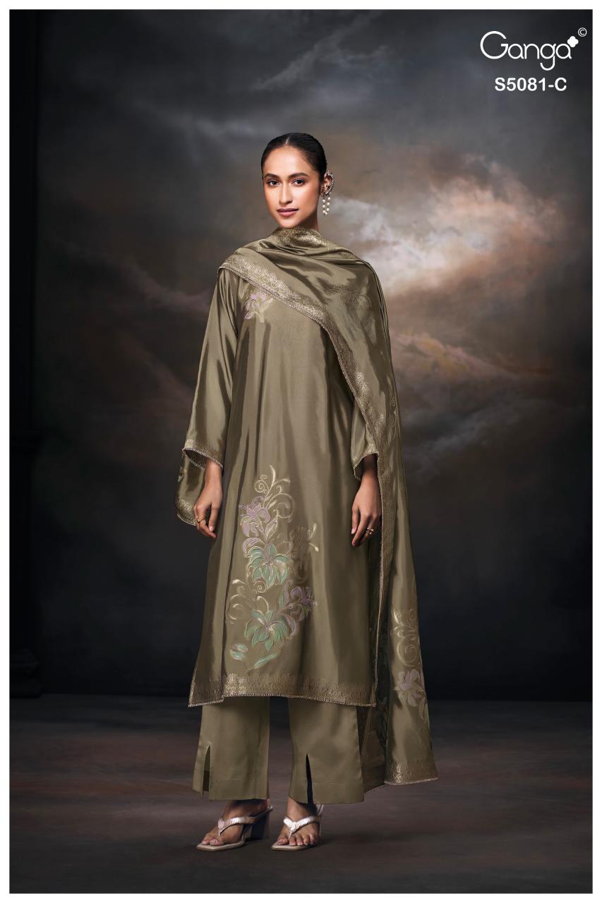 Ganga Mansie 5081 catalog salwar kameez wholesale market in mumbai