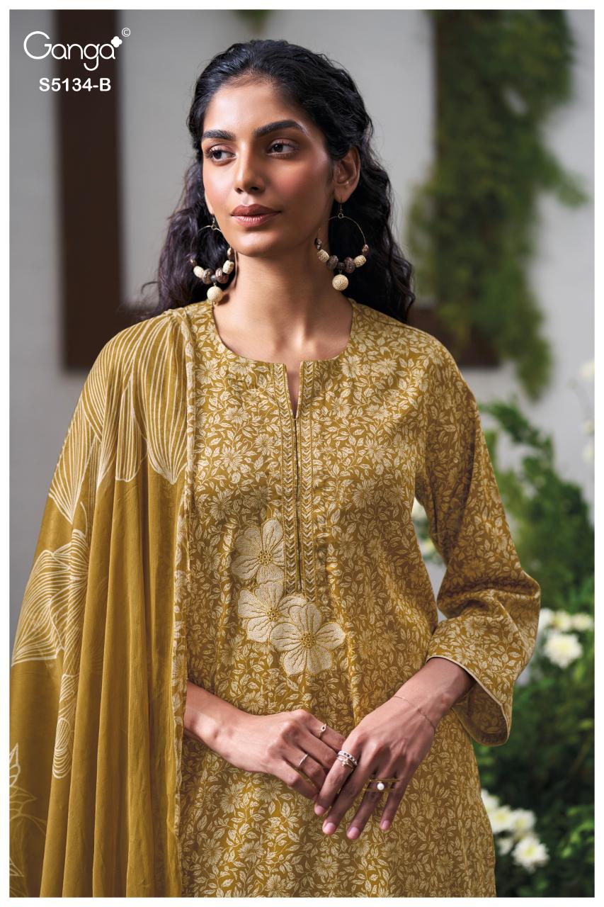 Ganga Mithila 5134 catalog salwar kameez wholesale in kolkata