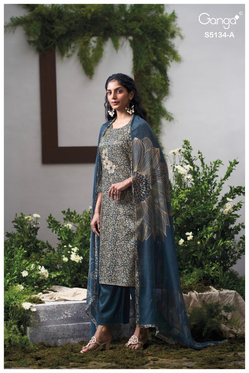 Ganga Mithila 5134 catalog salwar kameez wholesale in kolkata