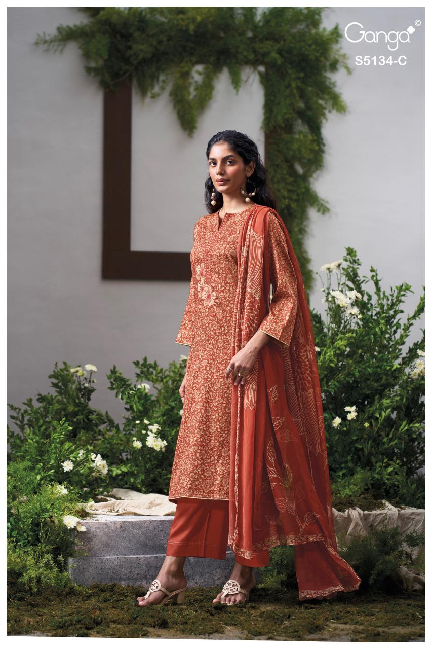 Ganga Mithila 5134 catalog salwar kameez wholesale in kolkata