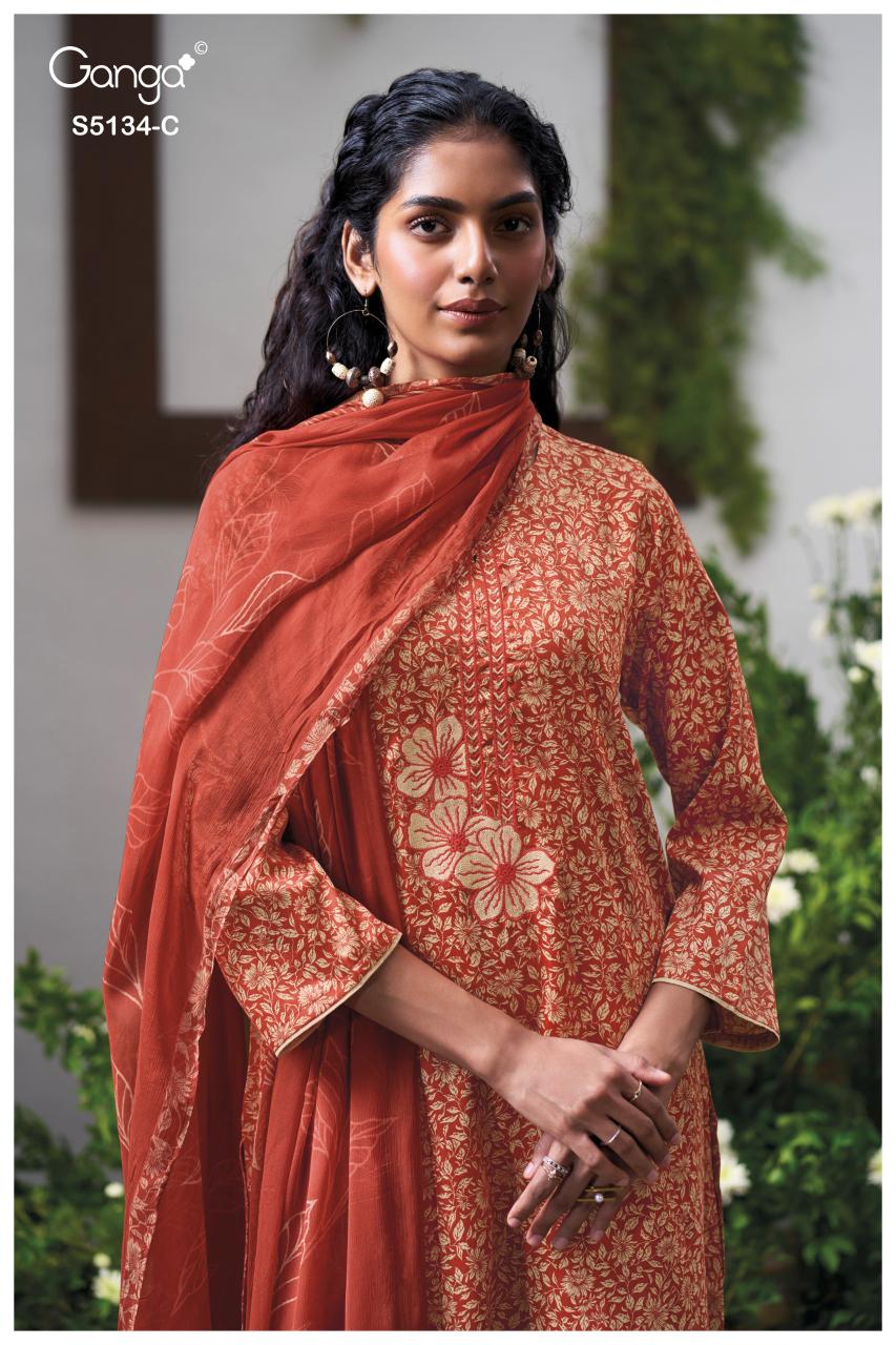 Ganga Mithila 5134 catalog salwar kameez wholesale in kolkata