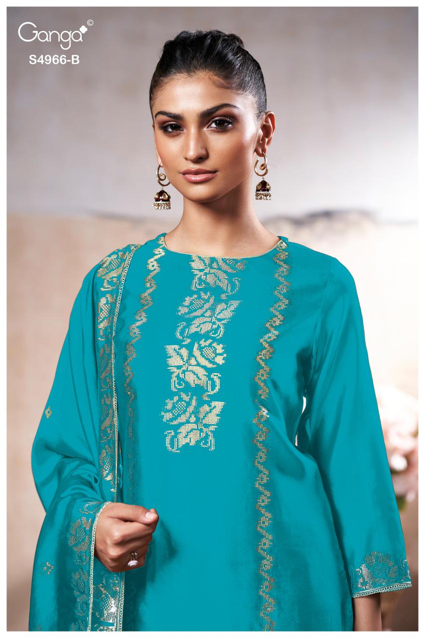 Ganga Nivora 4966 catalog salwar kameez wholesale ahmedabad