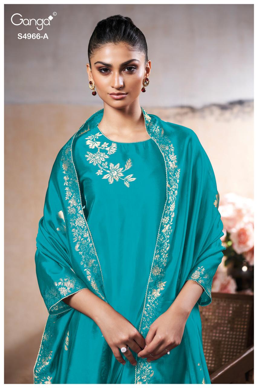Ganga Nivora 4966 catalog salwar kameez wholesale ahmedabad