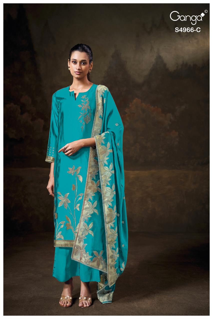 Ganga Nivora 4966 catalog salwar kameez wholesale ahmedabad