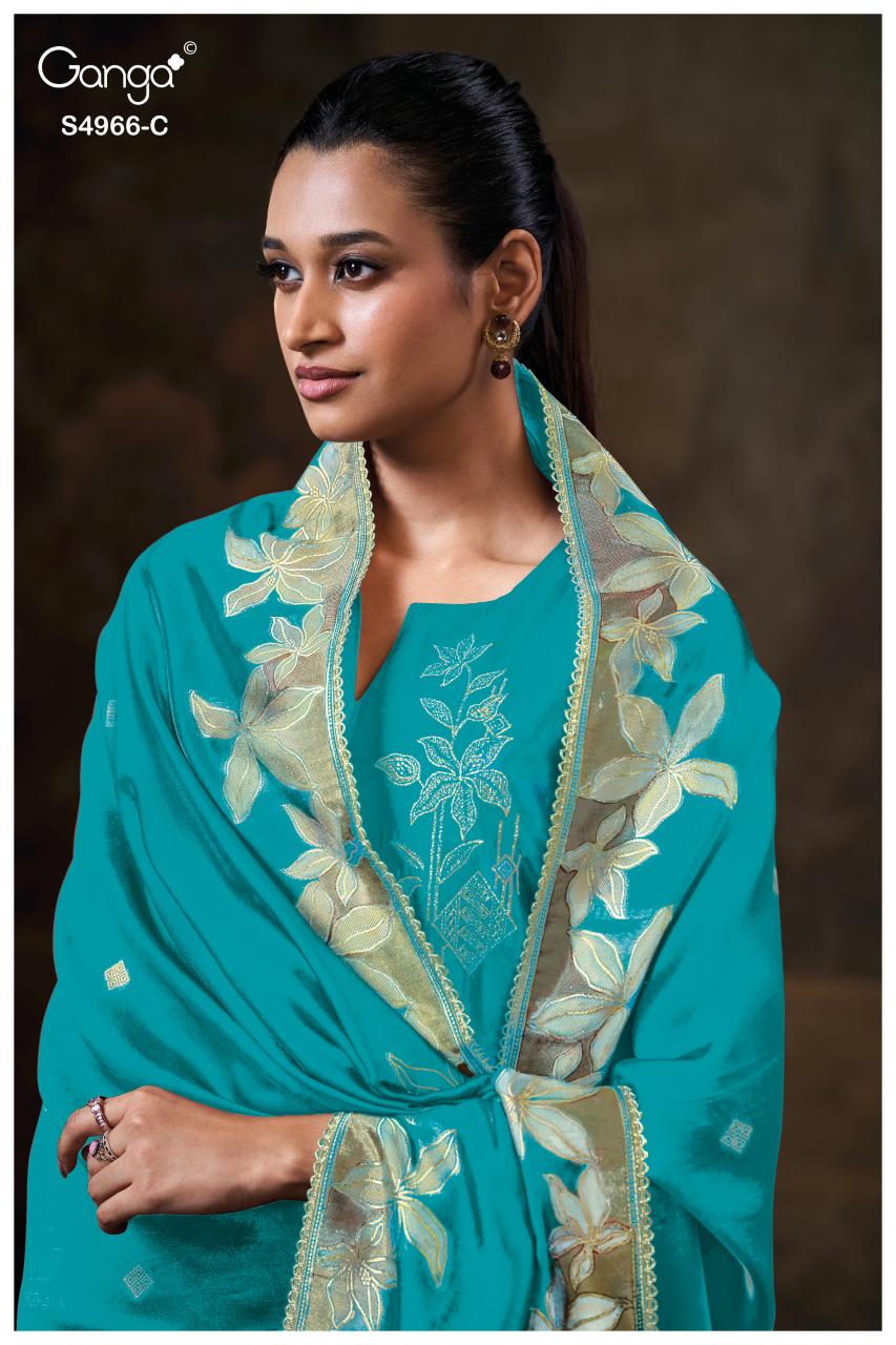 Ganga Nivora 4966 catalog salwar kameez wholesale ahmedabad