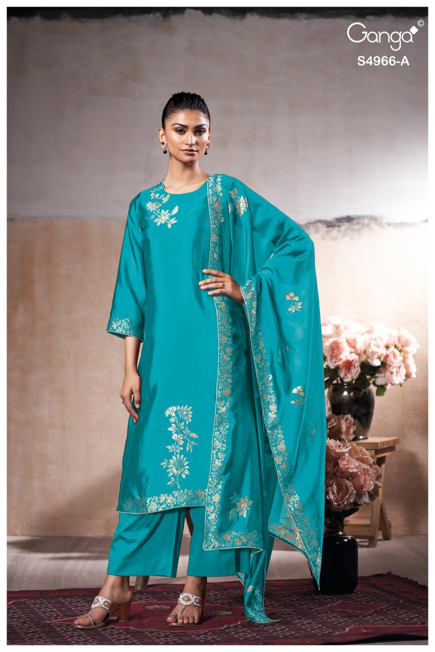 Ganga Nivora 4966 catalog salwar kameez wholesale ahmedabad
