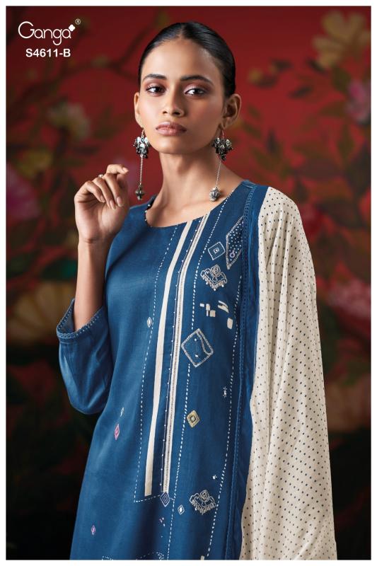 Ganga Nivra 4611 catalog indian salwar kameez wholesale online