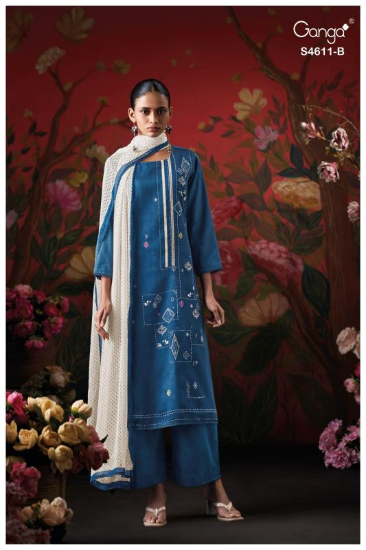 Ganga Nivra 4611 catalog indian salwar kameez wholesale online