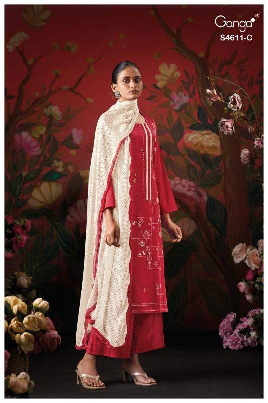 Ganga Nivra 4611 catalog indian salwar kameez wholesale online