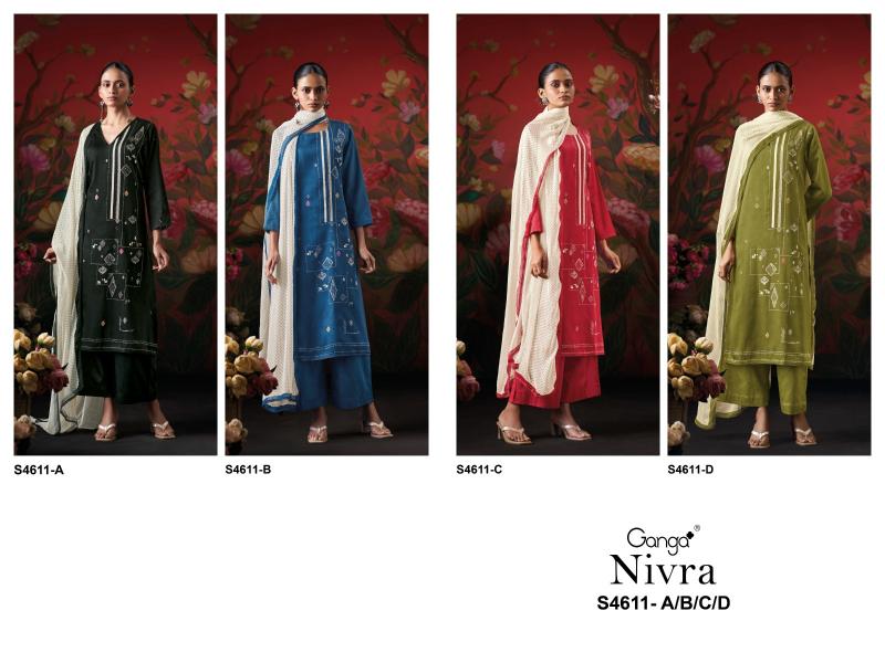 Ganga Nivra 4611 catalog indian salwar kameez wholesale online