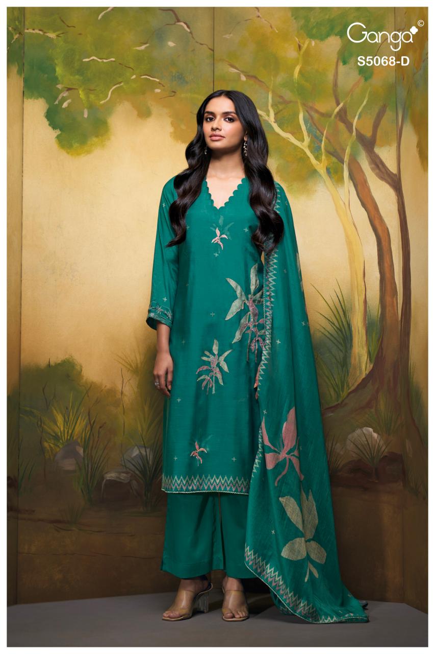 Ganga Nylah 5068 catalog wholesale salwar kameez catalogue with price