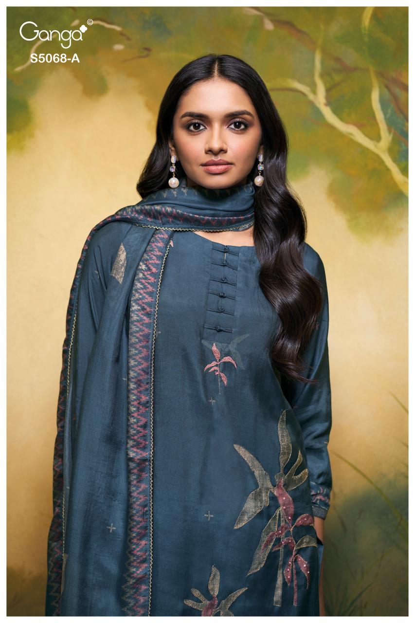 Ganga Nylah 5068 catalog wholesale salwar kameez catalogue with price