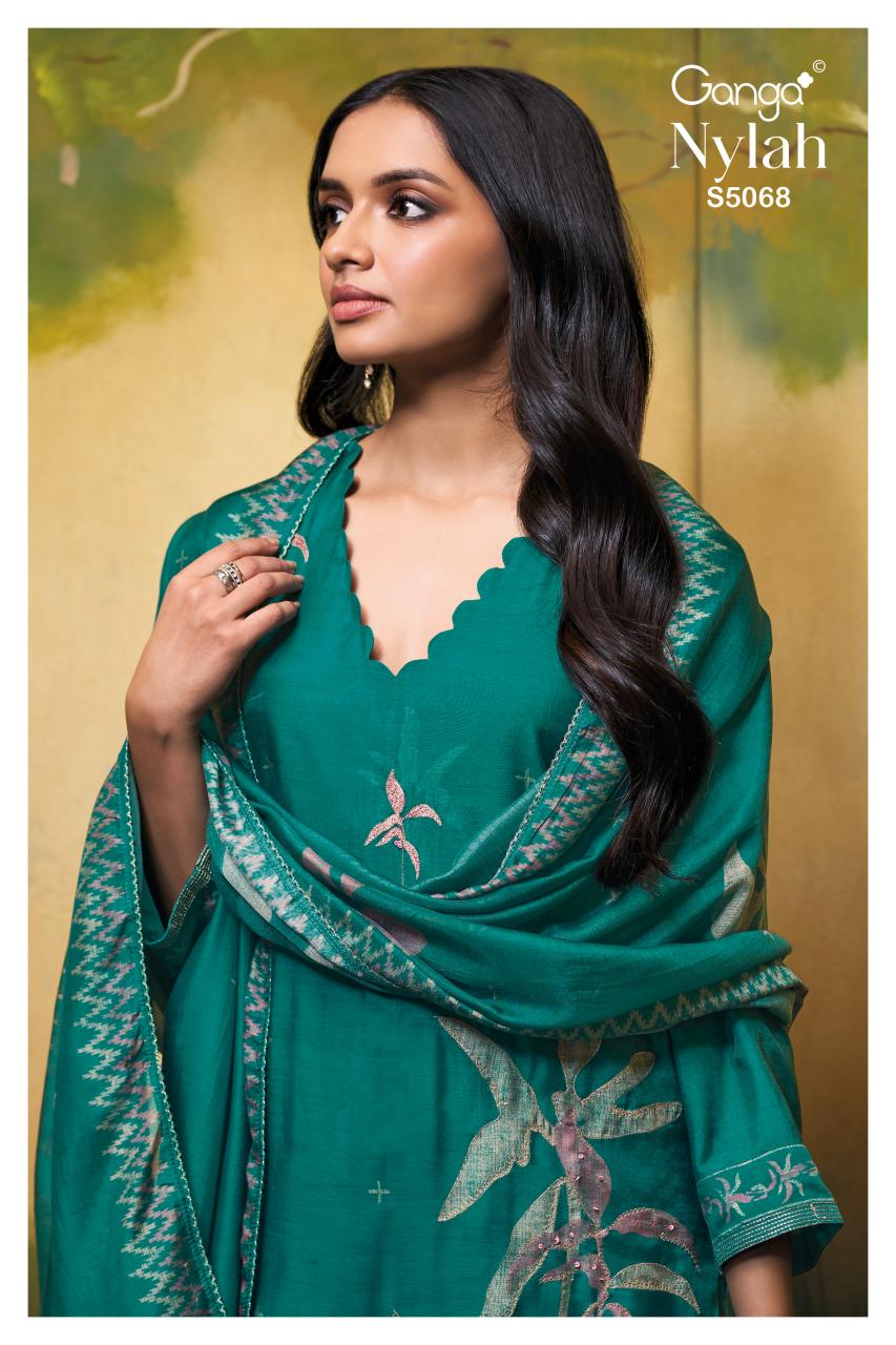 Ganga Nylah 5068 catalog wholesale salwar kameez catalogue with price