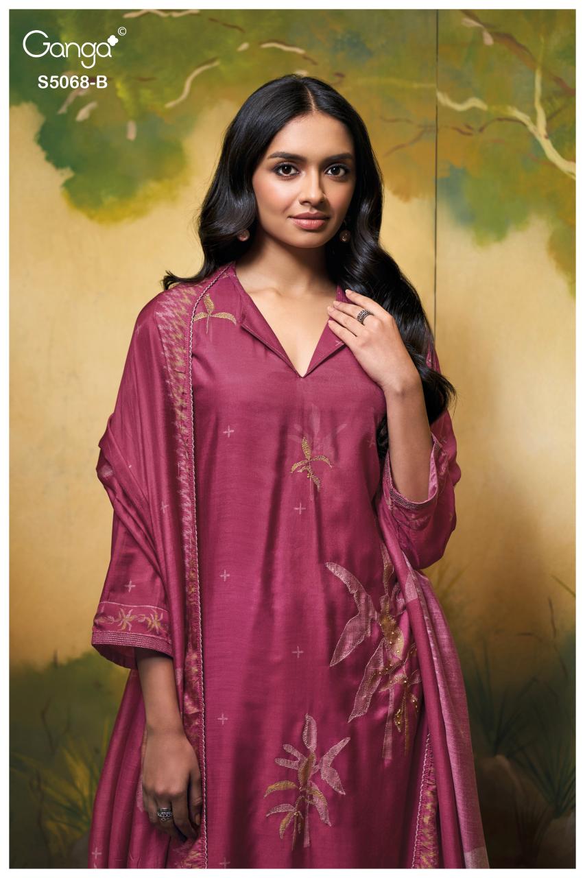 Ganga Nylah 5068 catalog wholesale salwar kameez catalogue with price