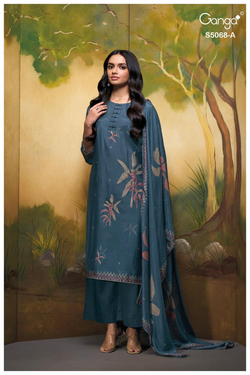 Ganga Nylah 5068 catalog wholesale salwar kameez catalogue with price