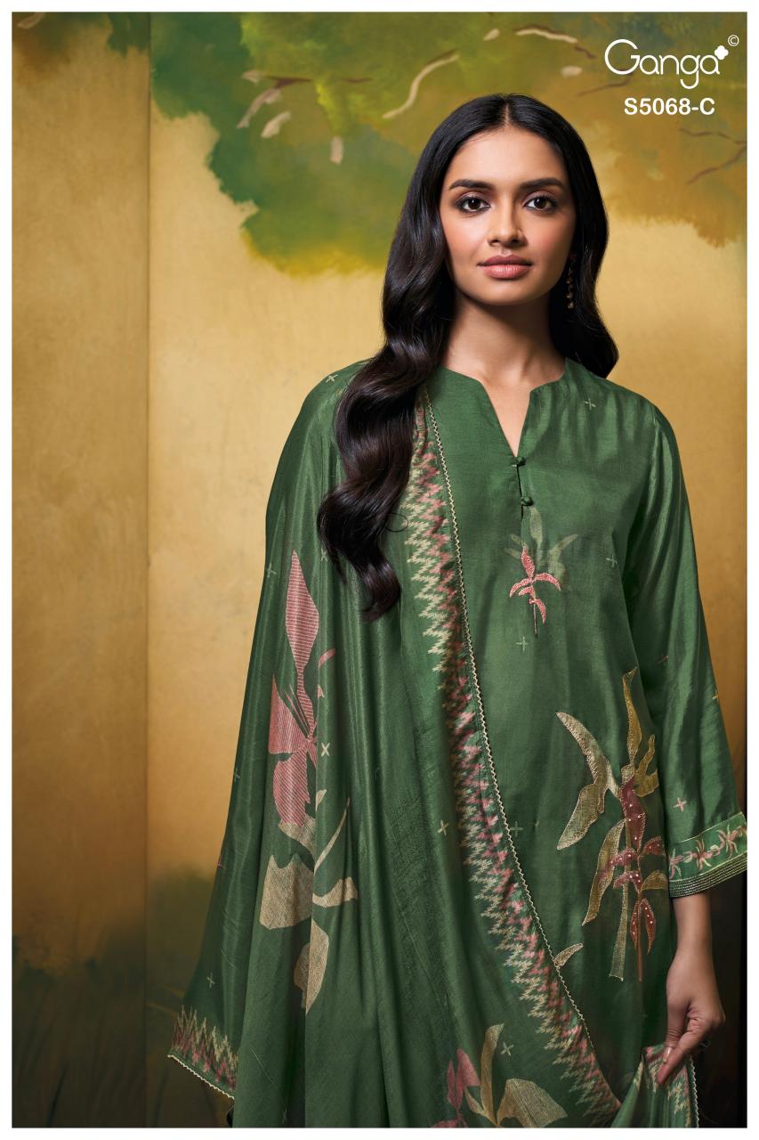 Ganga Nylah 5068 catalog wholesale salwar kameez catalogue with price