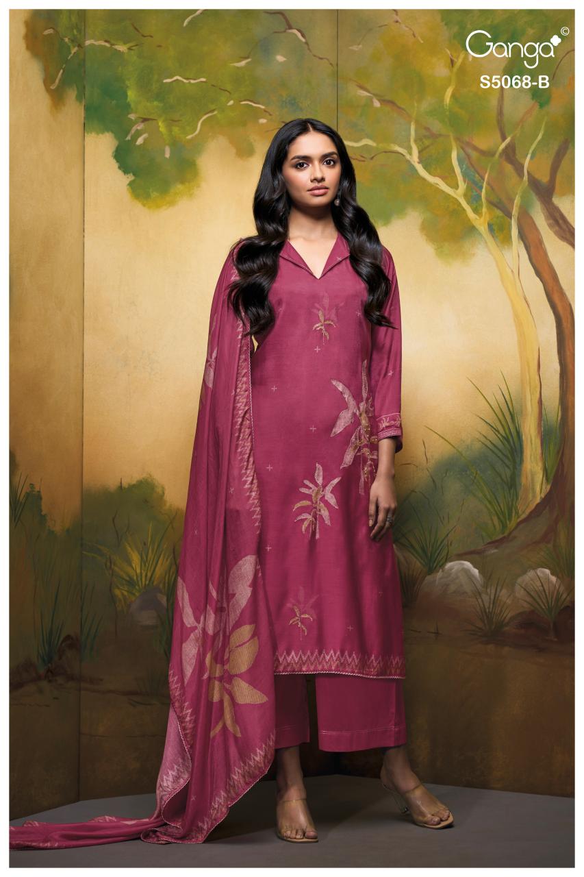 Ganga Nylah 5068 catalog wholesale salwar kameez catalogue with price
