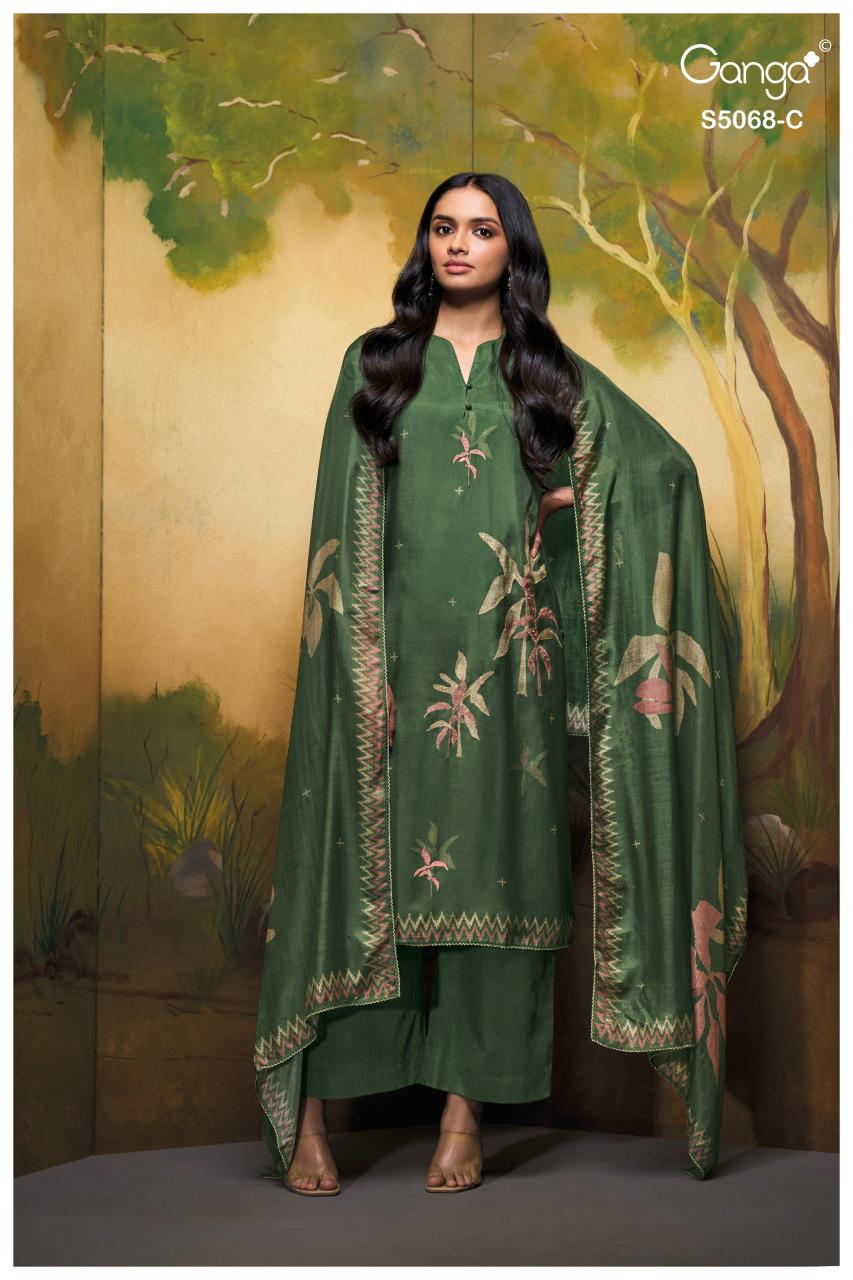 Ganga Nylah 5068 catalog wholesale salwar kameez catalogue with price