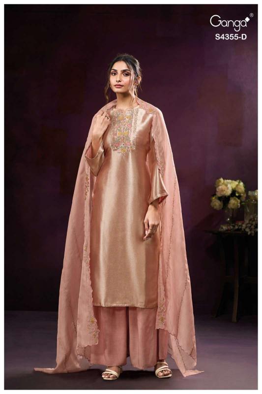 Ganga Olesha 4355 catalog wholesale market of salwar kameez in surat