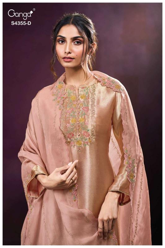 Ganga Olesha 4355 catalog wholesale market of salwar kameez in surat