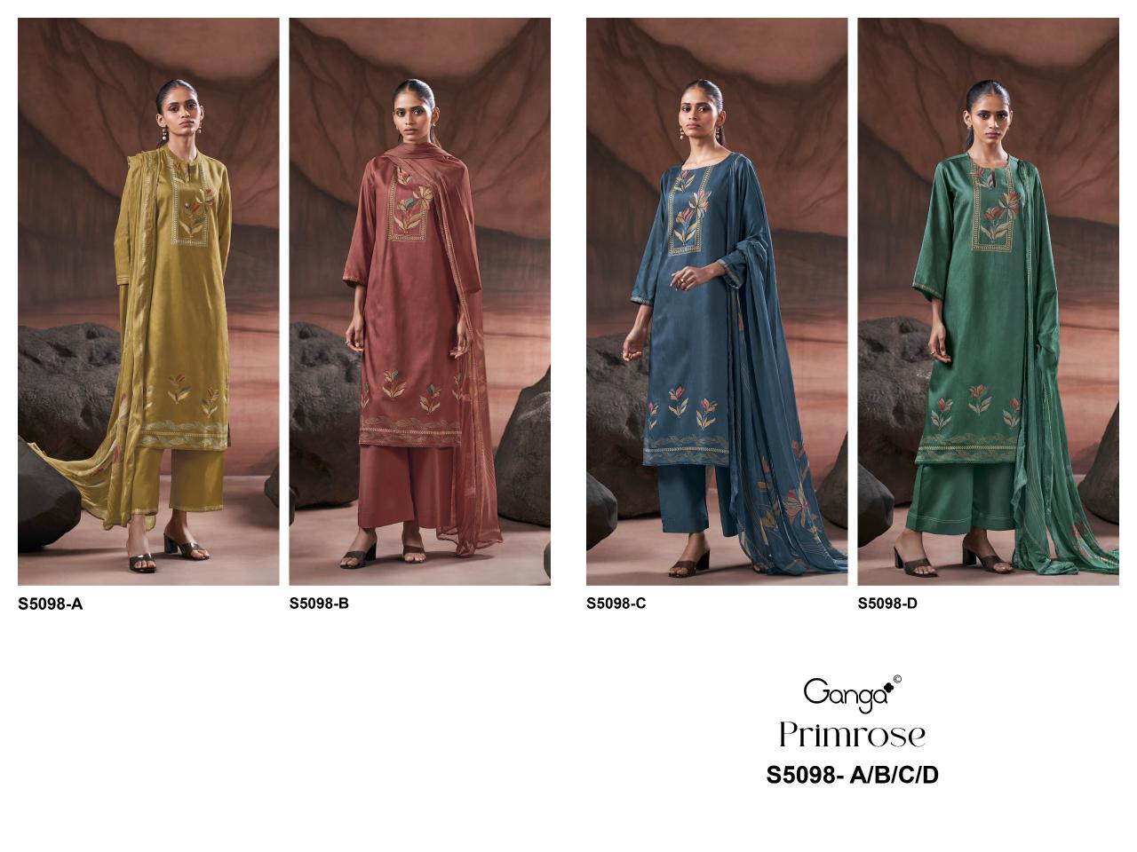 Ganga Primrose 5098 catalog wholesale salwar kameez online 