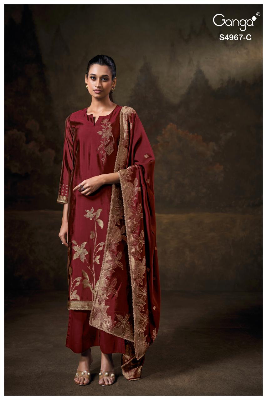 Ganga Raashii 4967 catalog indian salwar kameez wholesaler