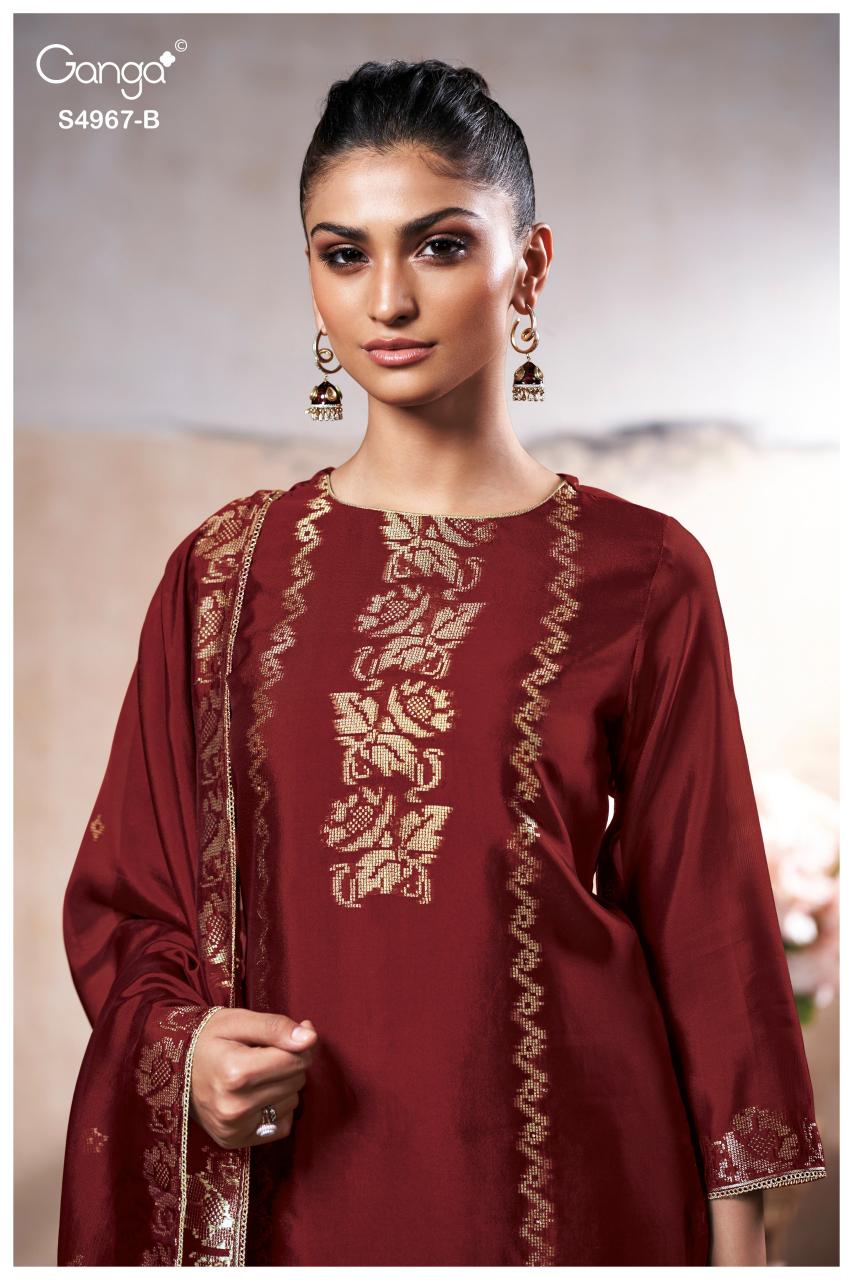 Ganga Raashii 4967 catalog indian salwar kameez wholesaler