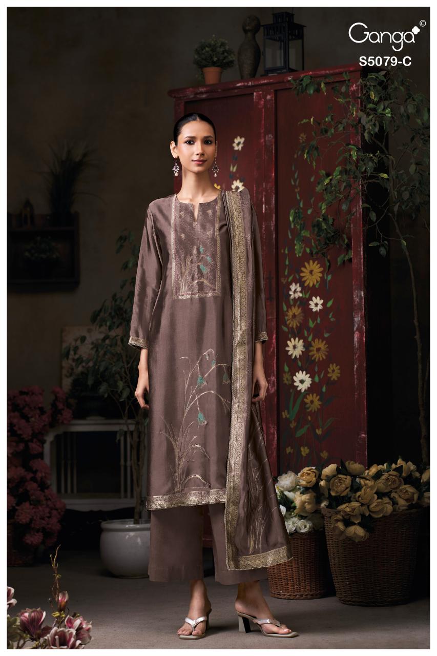 Ganga Rashmika 5079 catalog wholesale salwar kameez surat