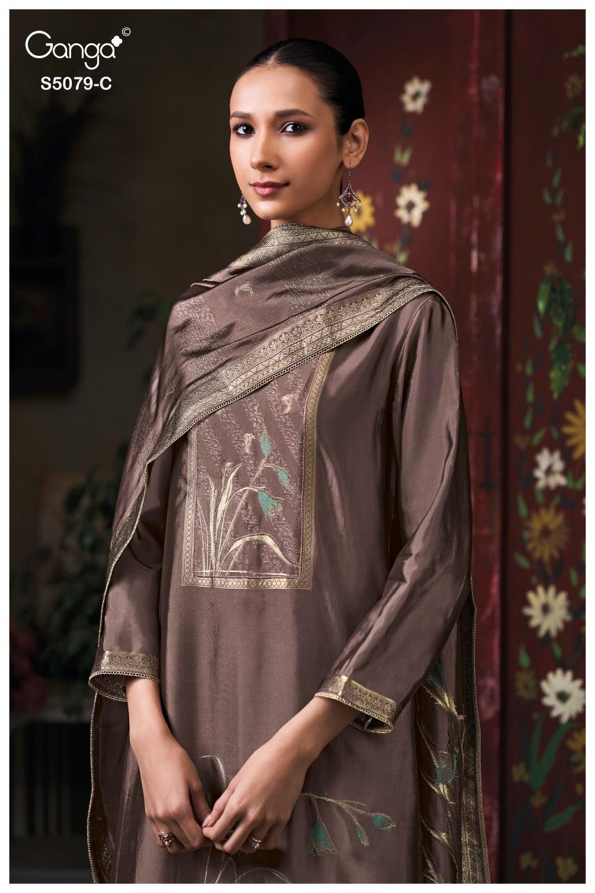 Ganga Rashmika 5079 catalog wholesale salwar kameez surat