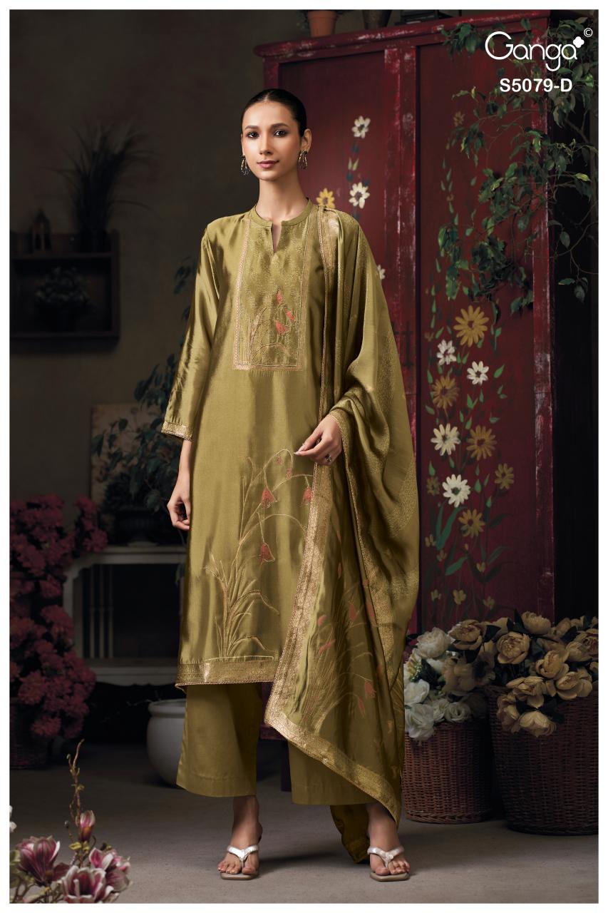 Ganga Rashmika 5079 catalog wholesale salwar kameez surat
