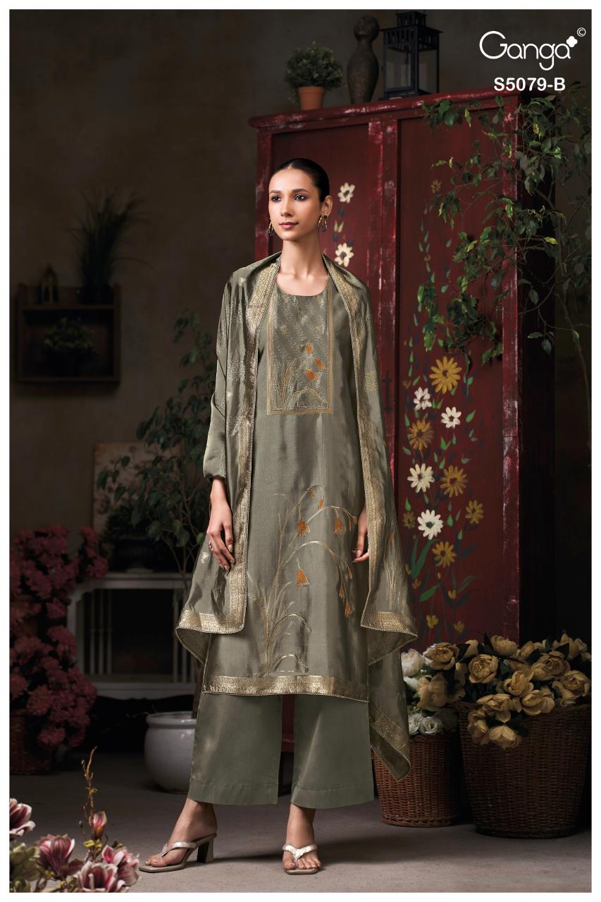 Ganga Rashmika 5079 catalog wholesale salwar kameez surat