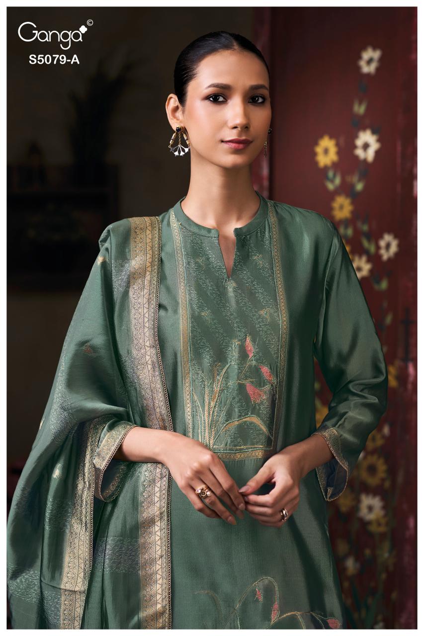 Ganga Rashmika 5079 catalog wholesale salwar kameez surat