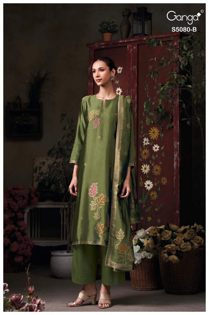 Ganga Saoirse 5080 catalog delhi salwar kameez wholesale