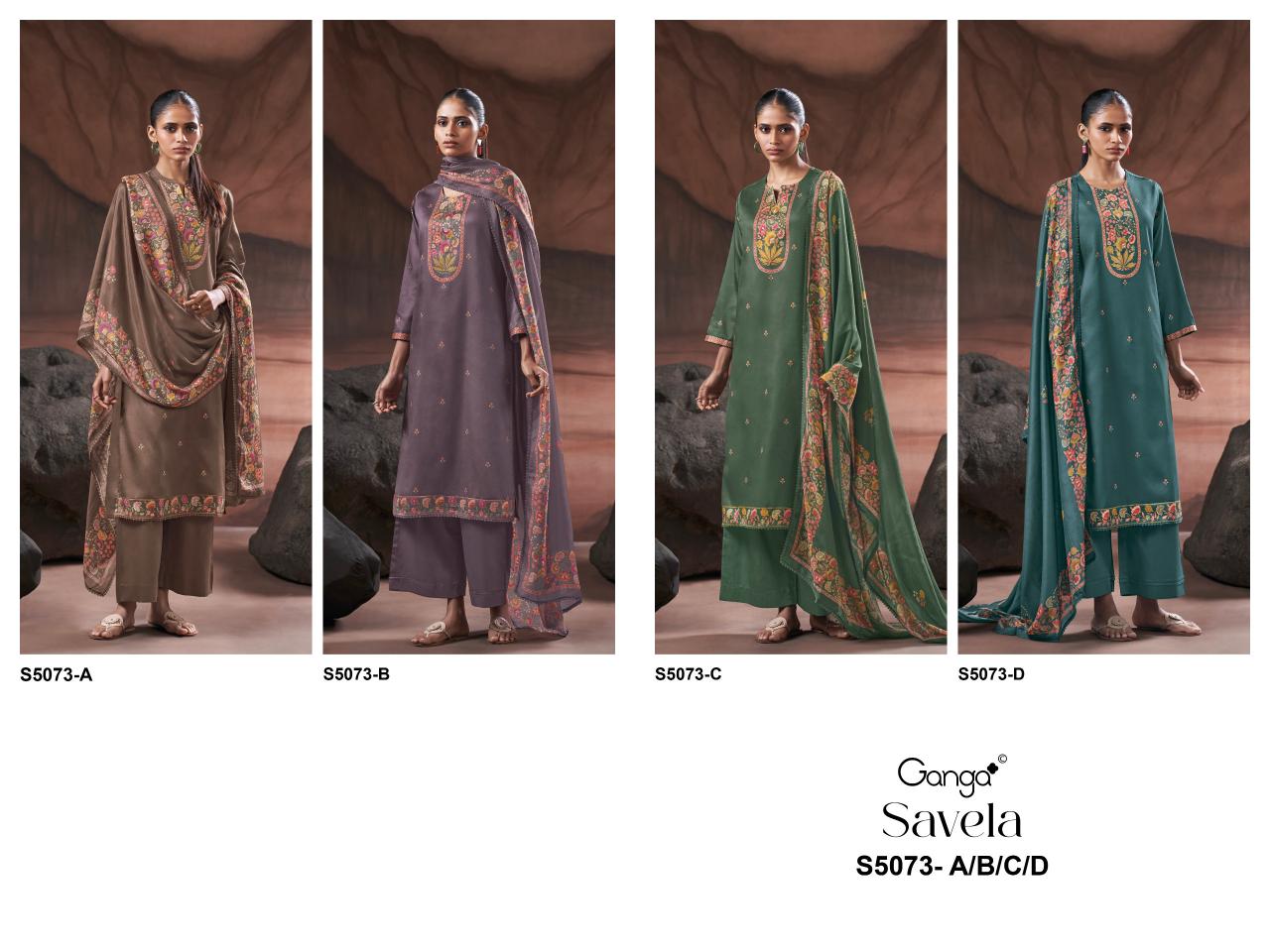 Ganga Savela 5073 catalog salwar kameez wholesale market in ahmedabad 