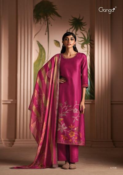 Ganga Shanaya catalog unstitched salwar kameez wholesalers in delhi