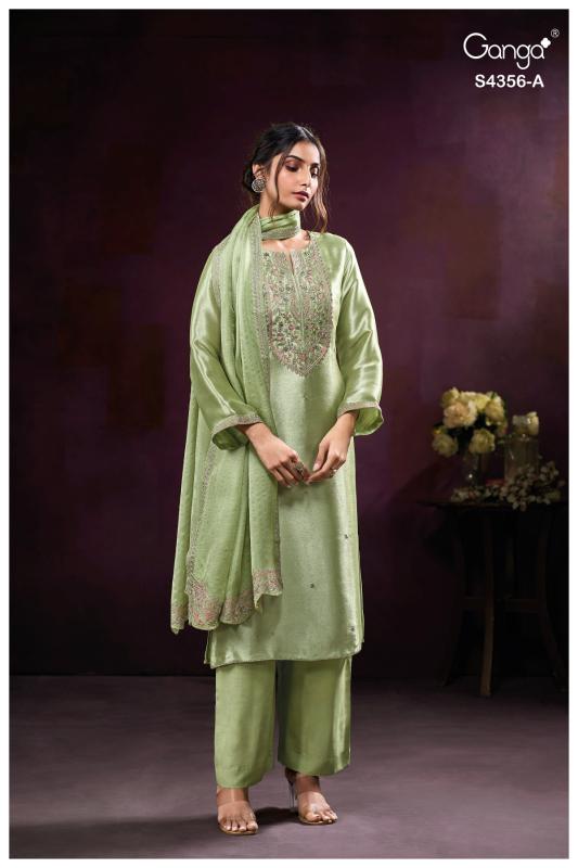 Ganga Tveya 4356 catalog ladies salwar kameez wholesalers in bangalore 