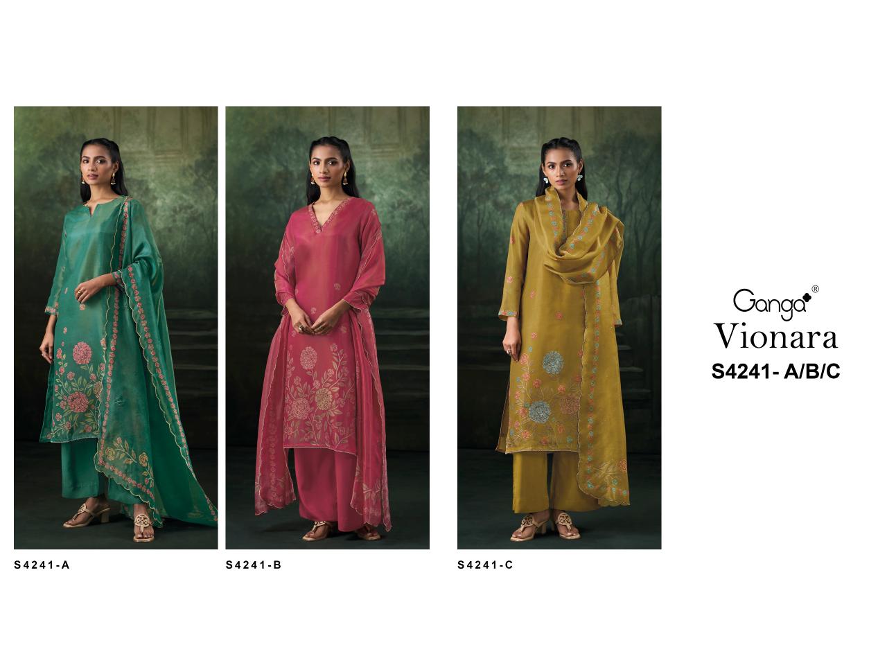 Ganga Vionara 4241 catalog salwar kameez india wholesale