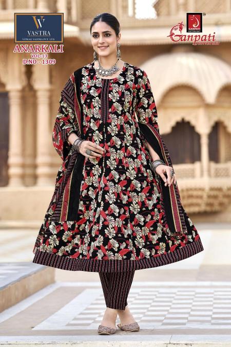 Ganpati Anarkali Vol-13 – Anarkali Style Kurti Pant With Dupatta - Wholesale Catalog