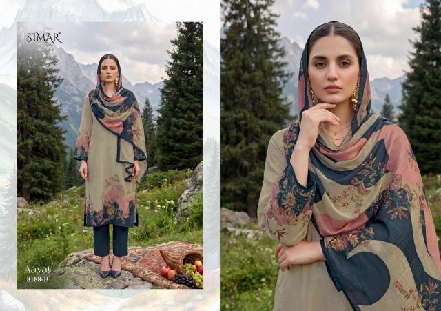 Glossy Simar Aayat D 8188 A to D catalog salwar kameez materials wholesale bangalore