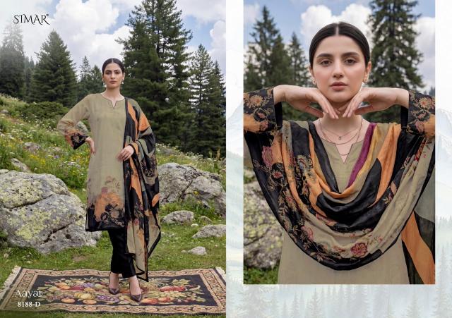 Glossy Simar Aayat D 8188 A to D catalog salwar kameez materials wholesale bangalore
