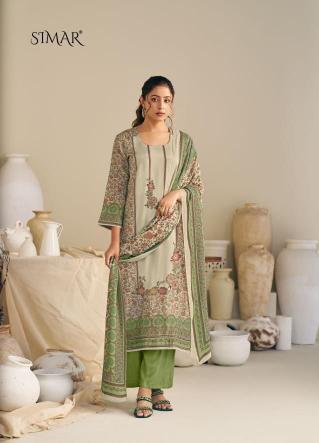 Glossy Simar Fenna Cotton 8190 A to Dcatalog india salwar kameez wholesale