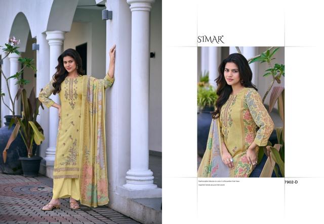 Glossy Simar Minaaz 7902A to D catalog wholesale salwar kameez dealers
