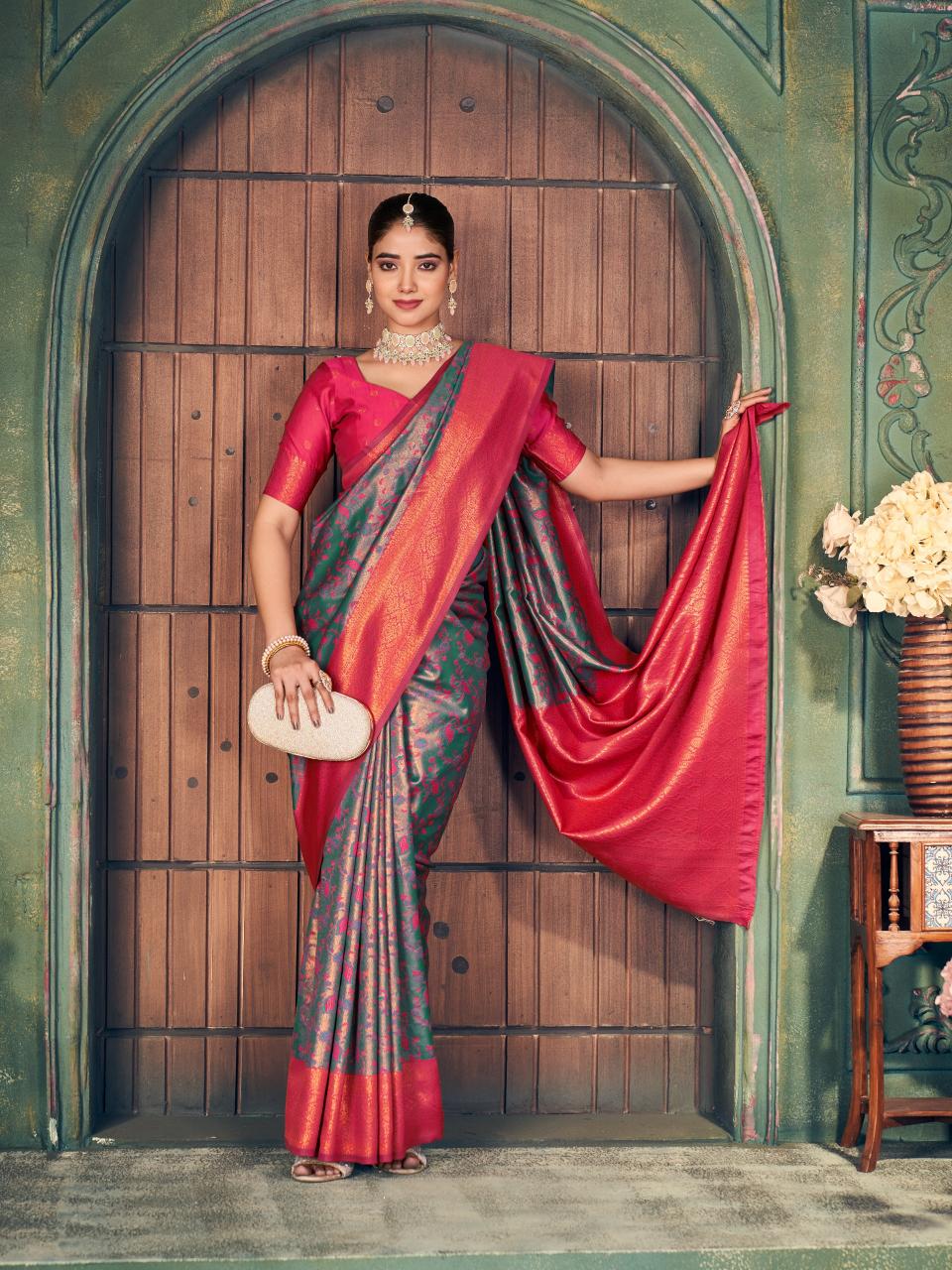 Gobuni Sakhi Silk catalog hyderabad sarees wholesale