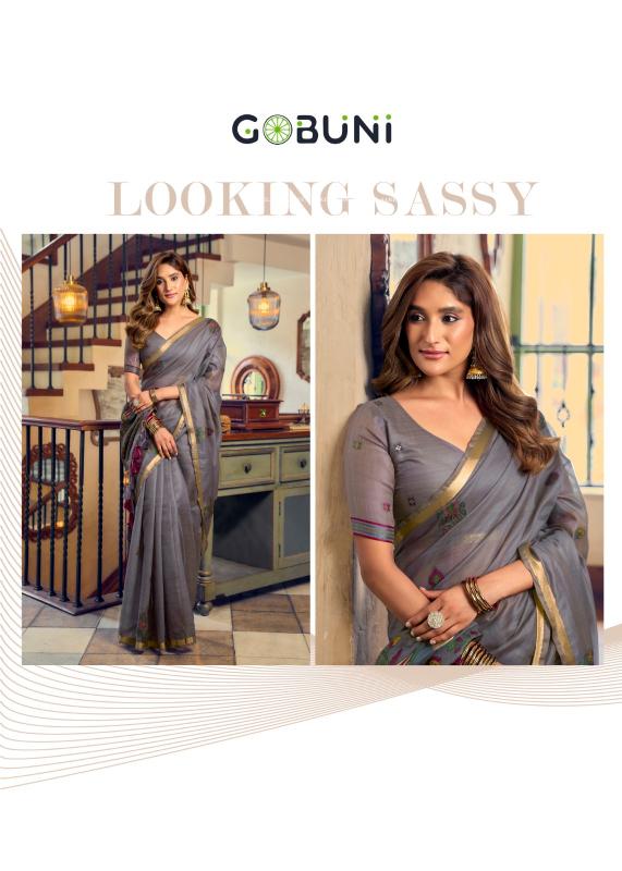Gobuni Shreya catalog bengal cotton sarees wholesale in hyderabad