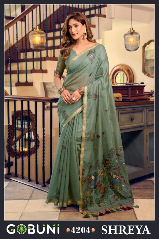 Gobuni Shreya catalog bengal cotton sarees wholesale in hyderabad