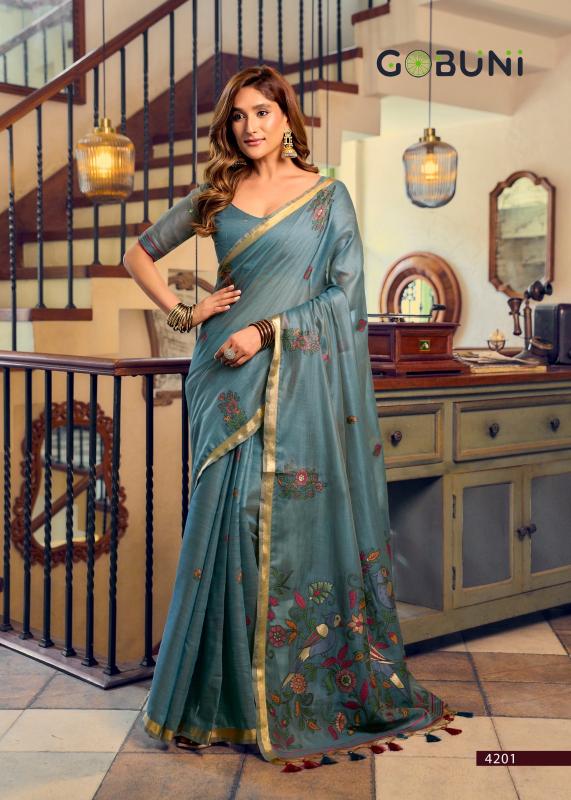 Gobuni Shreya catalog bengal cotton sarees wholesale in hyderabad