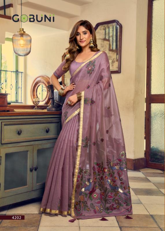 Gobuni Shreya catalog bengal cotton sarees wholesale in hyderabad