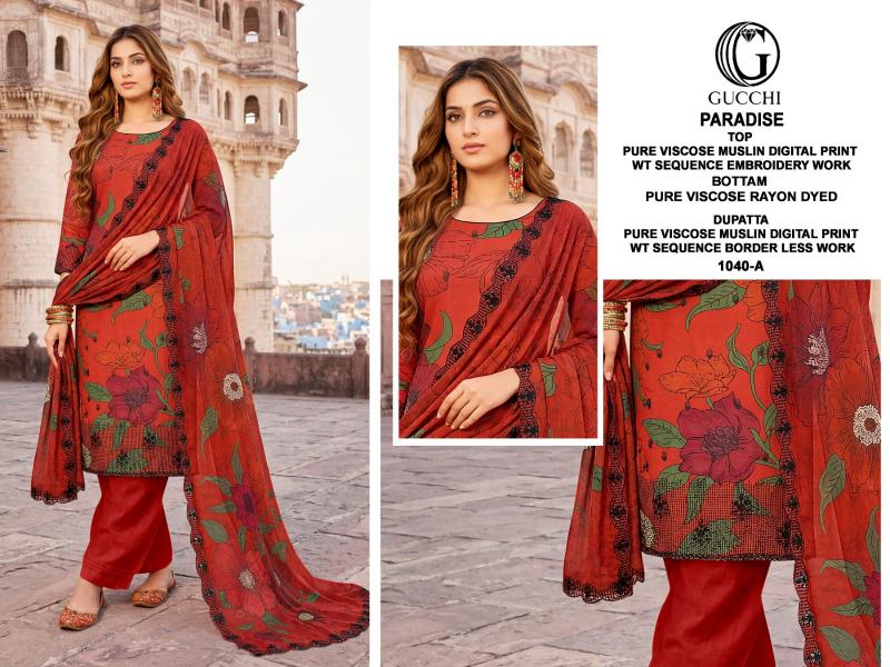 Gucchi Paradise 1040 catalog buy salwar kameez wholesale