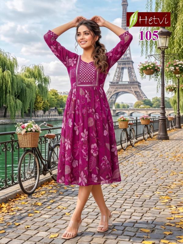 Hetvi Saisha catalog anarkali kurtis wholesale in mumbai
