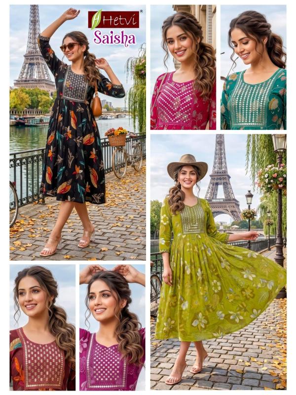Hetvi Saisha catalog anarkali kurtis wholesale in mumbai